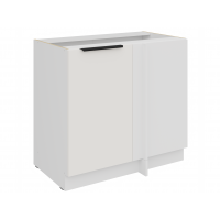 Szafka narożna 105 cm biała AURO